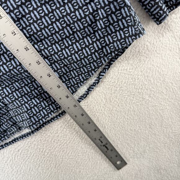 Diane Gilman Women's Medium Blue Floral Embroidered Stitched Geometric Vintage - Picture 5 of 11